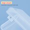 BAZIC Pencil Case Multipurpose Utility Box Ruler Length - Clear